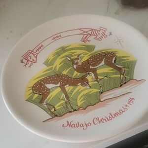 Navajo Christmas 1976 Decorative Plate